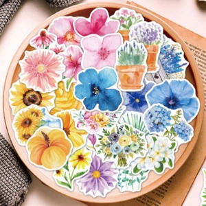 데코 꽃 방수 스티커(6종 택1)